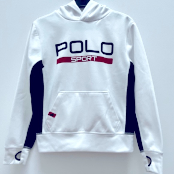 Ralph Lauren Polo Sport Hoodie White Size S - Picture 4 of 9